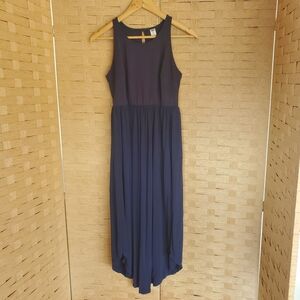 Old Navy Midi Dress Size XS Sleeveless Navy Blue